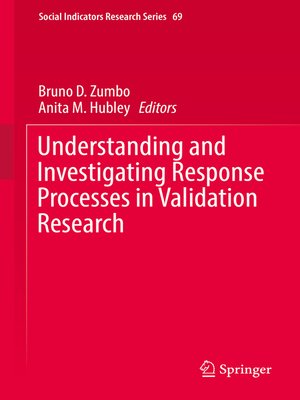 cover image of Understanding and Investigating Response Processes in Validation Research